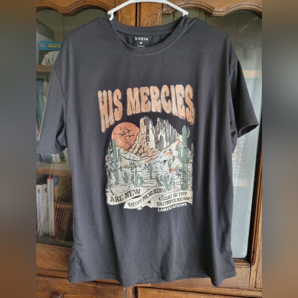 Graphic Tee with Desert Print